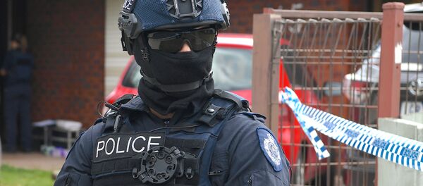 La policía australiana en Melbourne - Sputnik Mundo