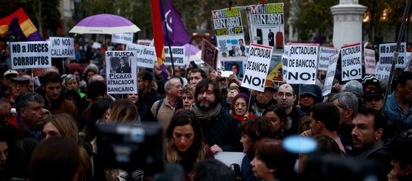 Protestas en España - Sputnik Mundo