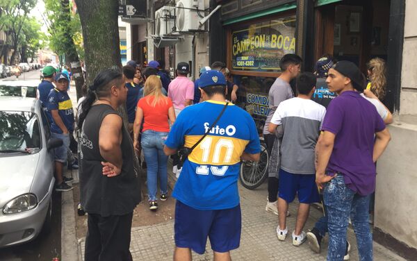 Aficionados en La Boca Aficionados en La Boca - Sputnik Mundo