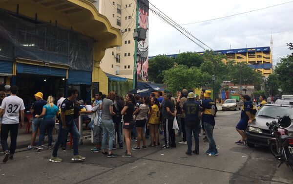Aficionados en La Boca Aficionados en La Boca - Sputnik Mundo
