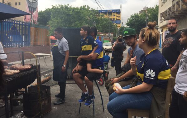 Aficionados en La Boca Aficionados en La Boca - Sputnik Mundo