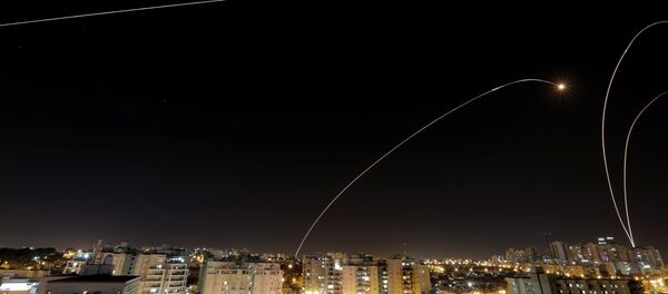 Ciudad israelí de Ashkelon durante un ataque - Sputnik Mundo