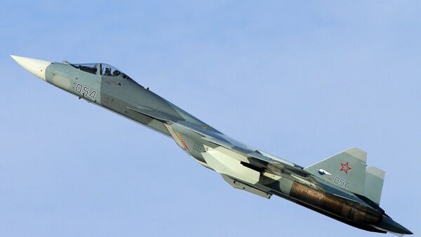 El caza de la quinta generación Su-57 - Sputnik Mundo
