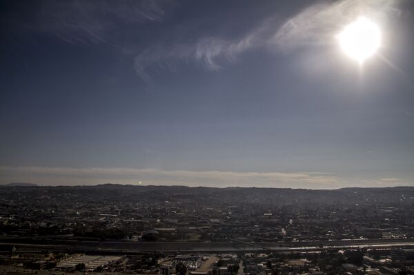 Vista panorámica de la ciudad tras la llegada de la primera caravana migrante del éxodo centroamericano - Sputnik Mundo