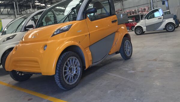 Un modelo de los autos eléctricos Sero Electric - Sputnik Mundo