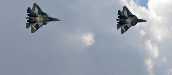 Cazas de la quinta generación Su-57, foto archivo - Sputnik Mundo