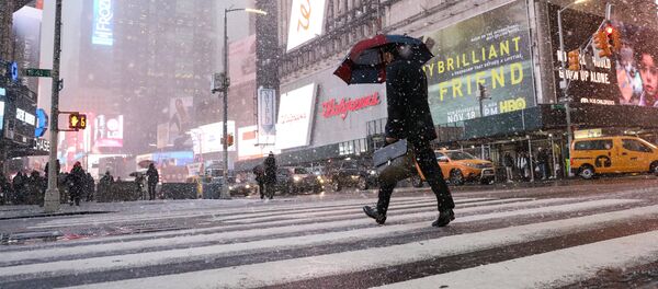 El frío en Nueva York, EEUU - Sputnik Mundo