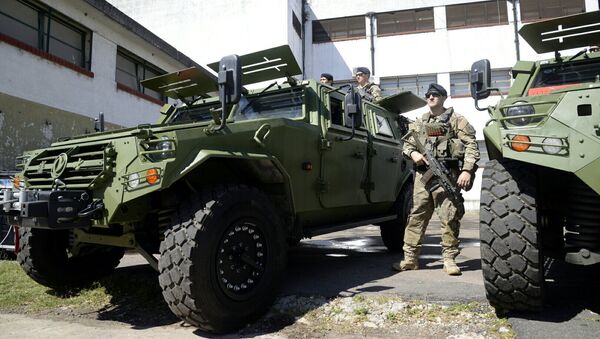 Parte del equipamiento de seguridad de la cumbre del G20 - Sputnik Mundo