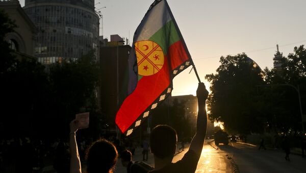 La bandera del pueblo mapuche - Sputnik Mundo