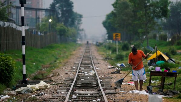 Un migrante venezolano - Sputnik Mundo