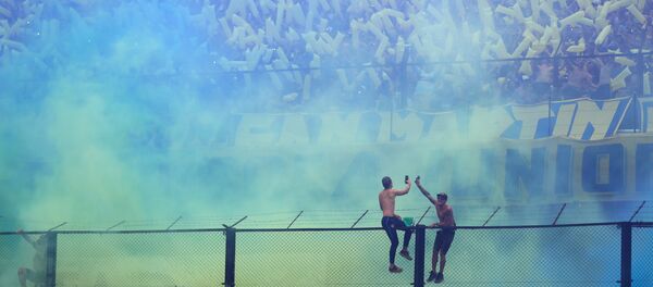Las hinchas en el partido entre su equipo y River Plate en la final de la Copa Libertadores de América - Sputnik Mundo