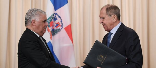 Canciller de la República Dominicana, Miguel Vargas, y su homólogo ruso, Serguéi Lavrov - Sputnik Mundo