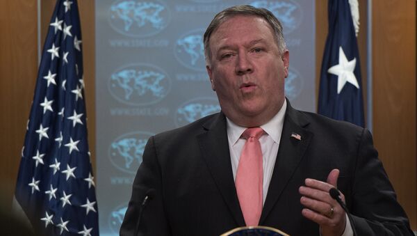 El secretario de Estado de EEUU, Mike Pompeo - Sputnik Mundo