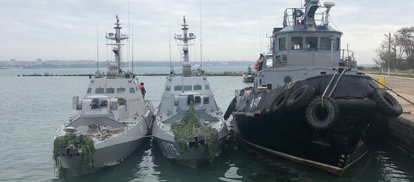 Los buques ucranianos Nikopol, Berdiansk y Yani Kapu detenidos por los guardacostas rusos - Sputnik Mundo