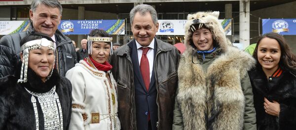 Serguéi Shoigú, ministro de Defensa ruso, en un festival de la Sociedad Geográfica Rusa - Sputnik Mundo