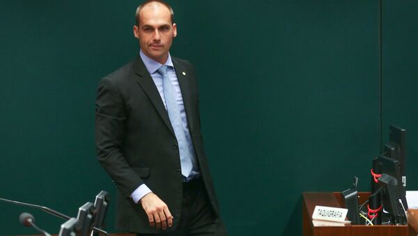 Eduardo Bolsonaro, hijo de Jair Bolsonaro - Sputnik Mundo