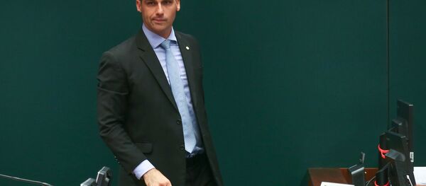 Eduardo Bolsonaro, hijo de Jair Bolsonaro Eduardo Bolsonaro, hijo de Jair Bolsonaro - Sputnik Mundo