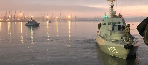 La lancha artillada Berdiansk, tras ser detenida por Rusia - Sputnik Mundo