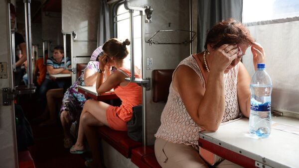 Vagón de un platzkart ruso (archivo) - Sputnik Mundo