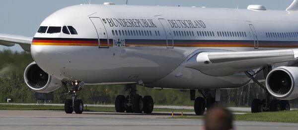 Avión de la canciller de Alemania Angela Merkel (Archivo) - Sputnik Mundo