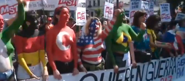 Protestas masivas en Buenos Aires contra el G20 - Sputnik Mundo