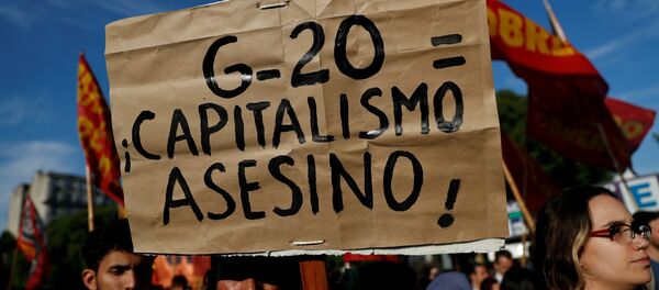 La marcha contra el G20 La marcha contra el G20 - Sputnik Mundo