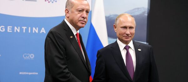 Presidente de Turquía, Recep Tayyip Erdogan, y presidente de Rusia, Vladímir Putin Presidente de Turquía, Recep Tayyip Erdogan, y presidente de Rusia, Vladímir Putin - Sputnik Mundo