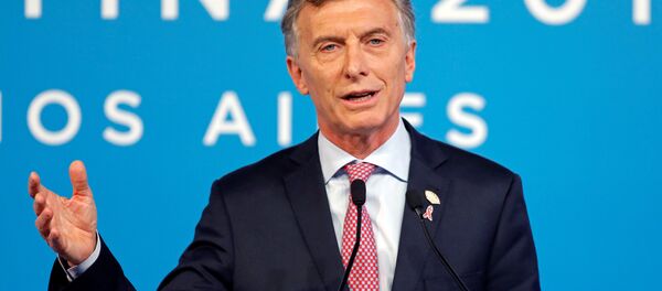 Mauricio Macri, presidente de Argentina, en rueda de prensa durante la cumbre del Grupo de los 20 - Sputnik Mundo