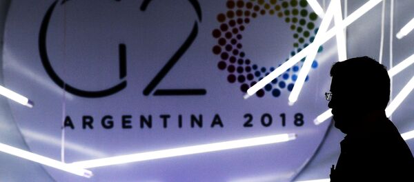 Logo de G20 en Argentina Logo de G20 en Argentina - Sputnik Mundo