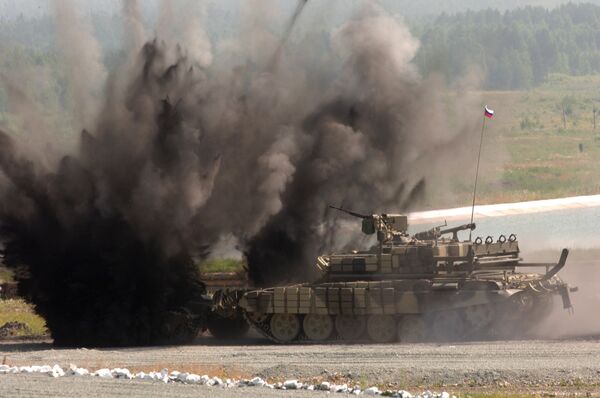 El BMR-3M durante una demostración celebrada en la Exhibición Internacional de Armas, Equipos Militares y Munición - Sputnik Mundo