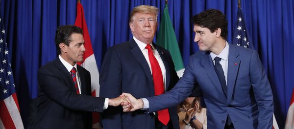 Enrique Peña Nieto, presidente de México, Donald Trump, presidente de EEUU y Justin Trudeau, primer ministro de Canadá - Sputnik Mundo