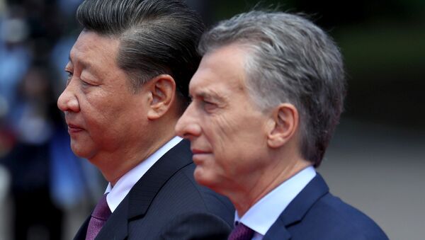 Presidente de China, Xi Jinping, y presidente de Argentina, Mauricio Macri - Sputnik Mundo