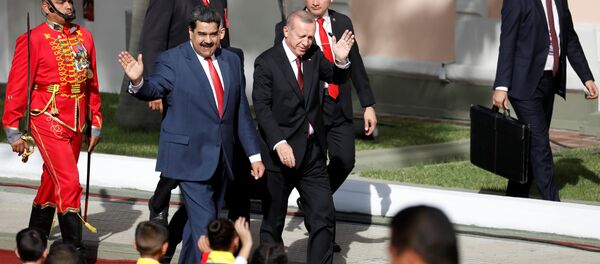 Nicolás Maduro, presidente de Venezuela, y Recep Tayyip Erdogan, presidente de Turquía Nicolás Maduro, presidente de Venezuela, y Recep Tayyip Erdogan, presidente de Turquía - Sputnik Mundo
