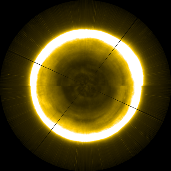 Imagen artificial del polo norte del Sol - Sputnik Mundo