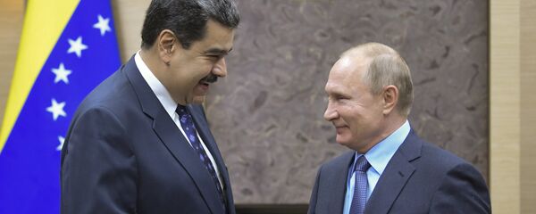 Nicolás Maduro, presidente de Venezuela; y Vladímir Putin, presidente de la Federación Rusa - Sputnik Mundo