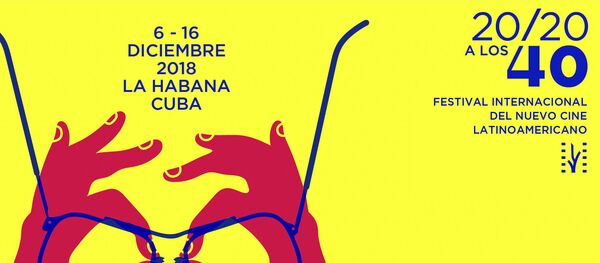 Póster oficial del Festival Internacional del Nuevo Cine Latinoamericano edición 40 Póster oficial del Festival Internacional del Nuevo Cine Latinoamericano edición 40 - Sputnik Mundo
