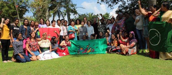 Encuentro Internacional de la Articulación de Mujeres Rurales de La Vía Campesina, en Sri Lanka, en noviembre de 2018 - Sputnik Mundo