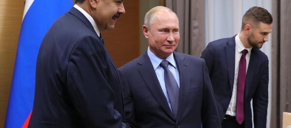 Nicolás Maduro, presidente de Venezuela; y Vladímir Putin, presidente de la Federación Rusa - Sputnik Mundo