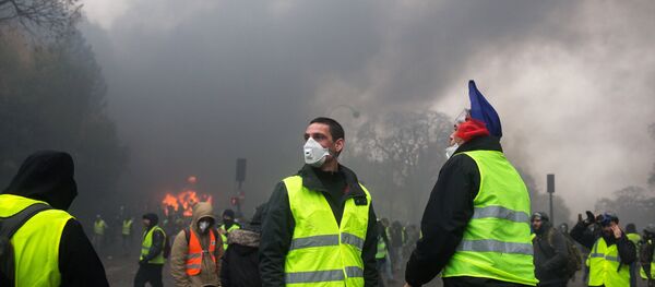 Los 'chalecos amarillos' en Francia Los 'chalecos amarillos' en Francia - Sputnik Mundo