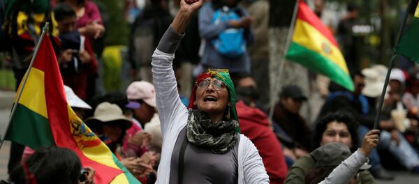 Protestas contra el presidente boliviano, Evo Morales, en Bolivia - Sputnik Mundo