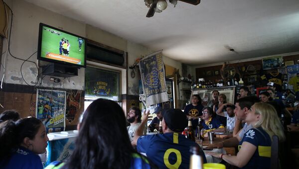 Los hinchas de Boca Juniors en Buenos Aires - Sputnik Mundo