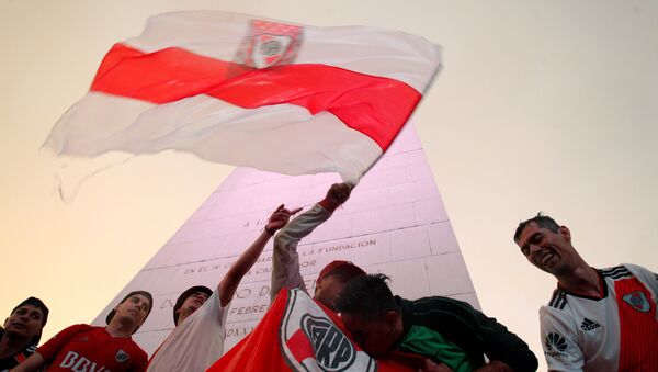 Los hinchas de River Plate en Buenos Aires - Sputnik Mundo