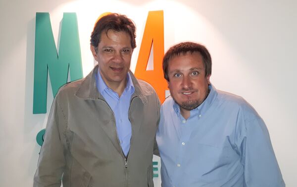 Fernando Haddad(iz) y Fabián Cardozo Fernando Haddad(iz) y Fabián Cardozo - Sputnik Mundo