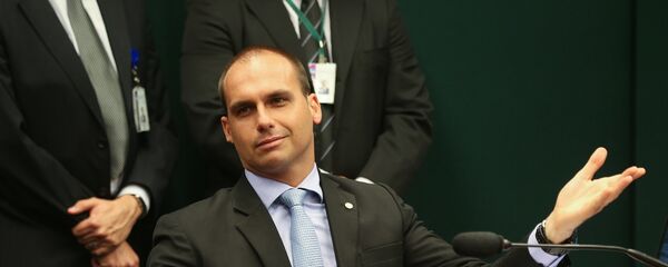 El diputado federal Eduardo Bolsonaro, hijo del presidente electo de Brasil Jair Bolsonaro - Sputnik Mundo