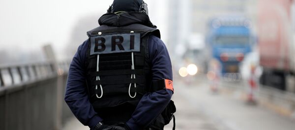 El patrullaje de la policia francesa especial en la frontera franco-alemana - Sputnik Mundo