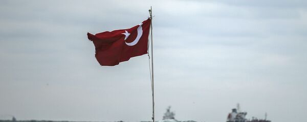 Una bandera de Turquía en la costa del mar Negro - Sputnik Mundo