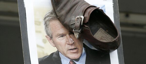 Una protesta contra George W. Bush, expresidente de EEUU (archivo) - Sputnik Mundo