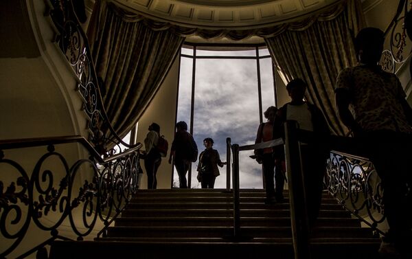 Escaleras de la Casa Miguel Alemán en Los Pinos Escaleras de la Casa Miguel Alemán en Los Pinos - Sputnik Mundo