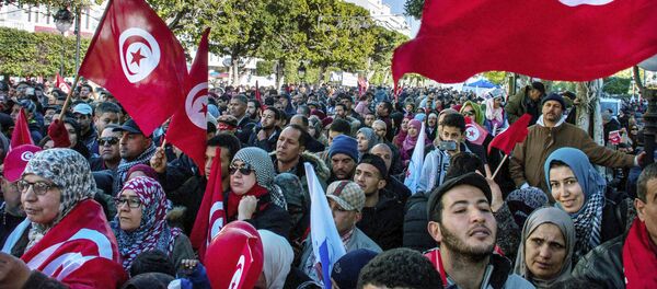 Protestas en Túnez (archivo) - Sputnik Mundo
