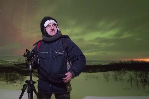 Alexandr Stepanenko, famoso 'cazador de luces' en Murmansk - Sputnik Mundo